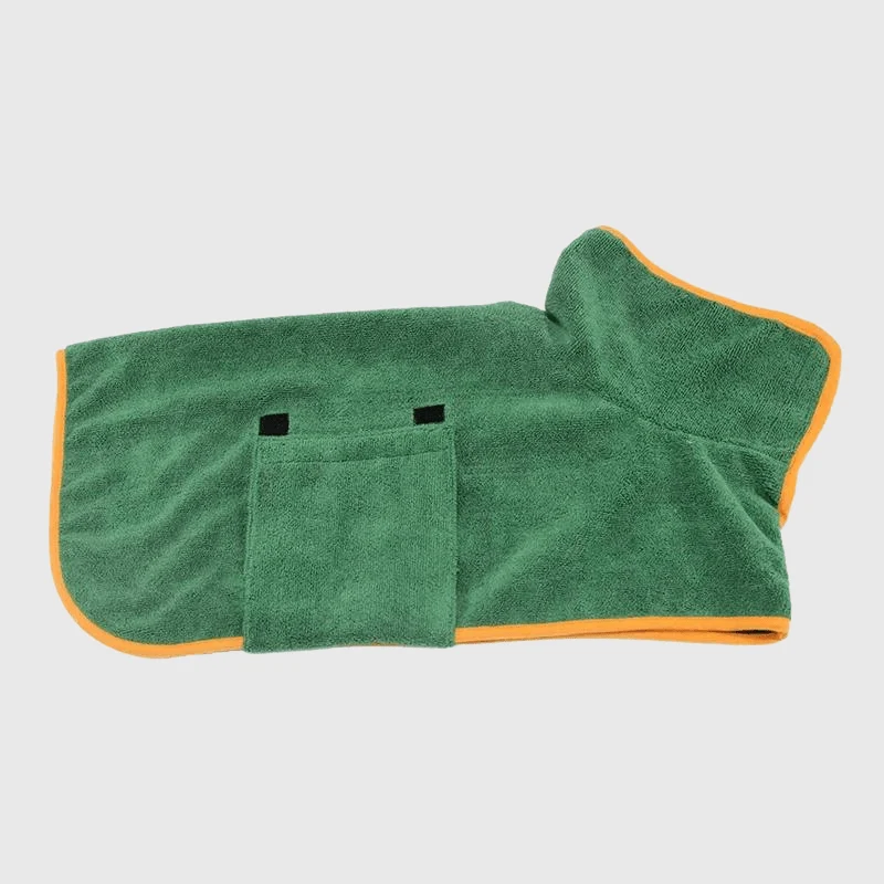 Peignoir Absorbant Gros Chien Capuche Séchage