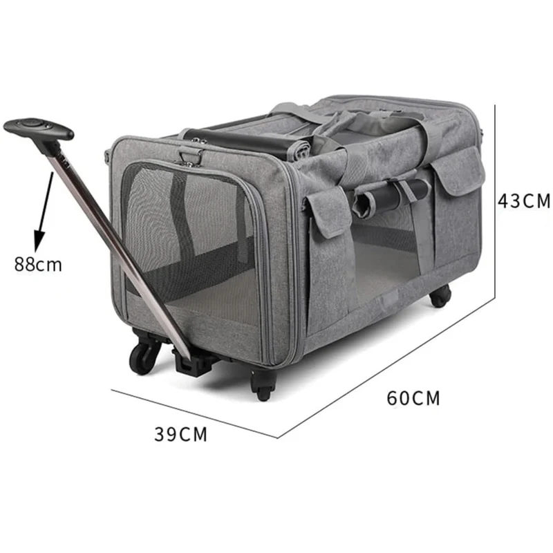 Remorque Vélo Poussette Chien 2-en-1
