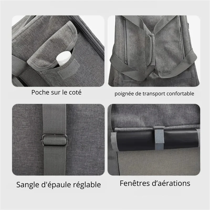 Remorque Vélo Poussette Chien 2-en-1
