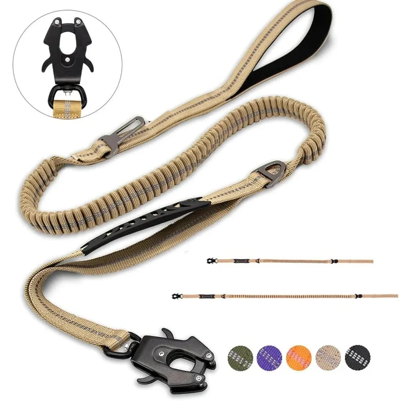 Laisse Élastique Anti-Choc Gros Chien 120cm