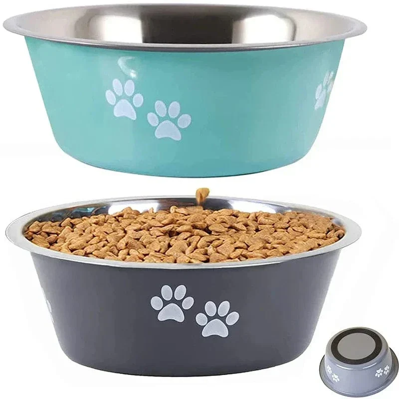 Gamelle Inox Antidérapante Gros Chien 4 Tailles