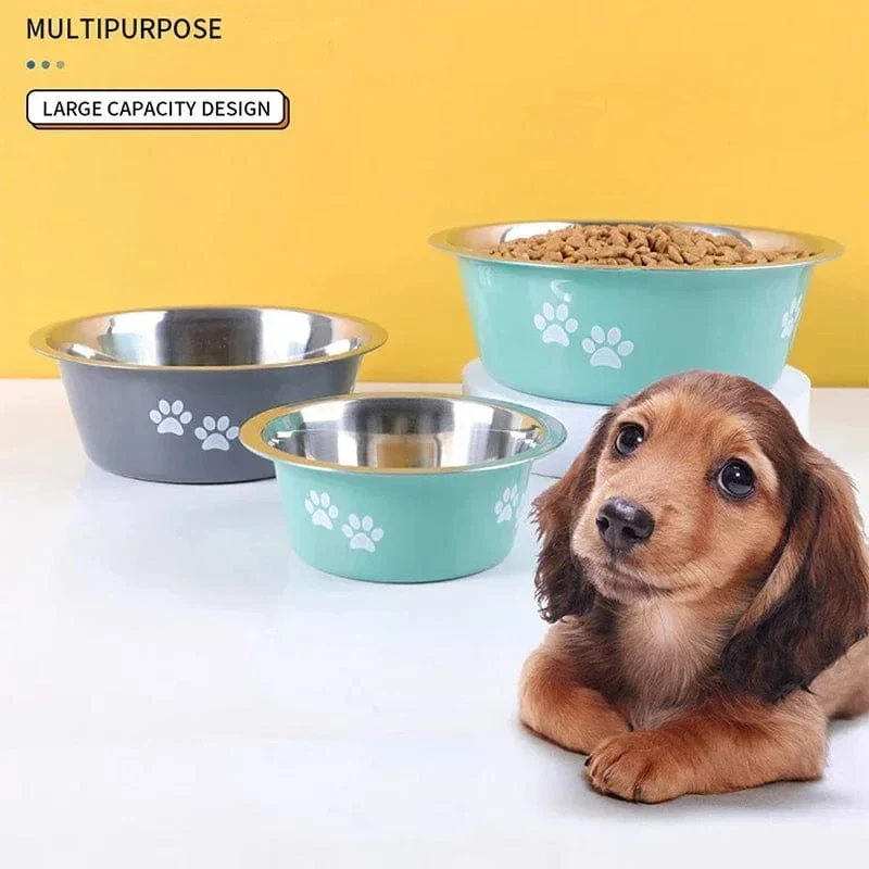 Gamelle Inox Antidérapante Gros Chien 4 Tailles