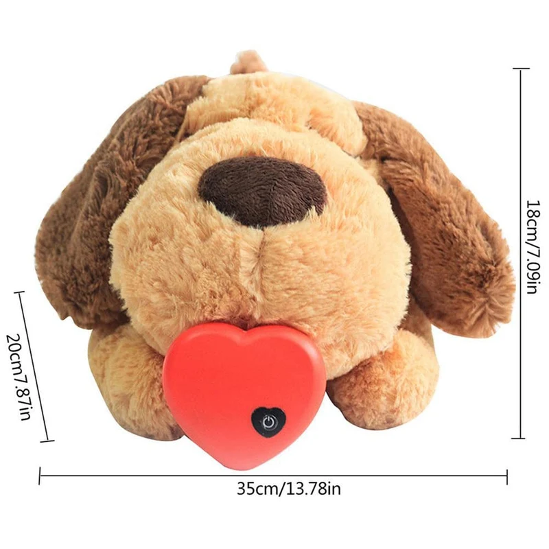 Peluche Apaisante Chien Anxieux Battements