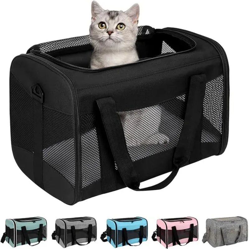 Sac Transport Pliable Chien Moyen Respirant