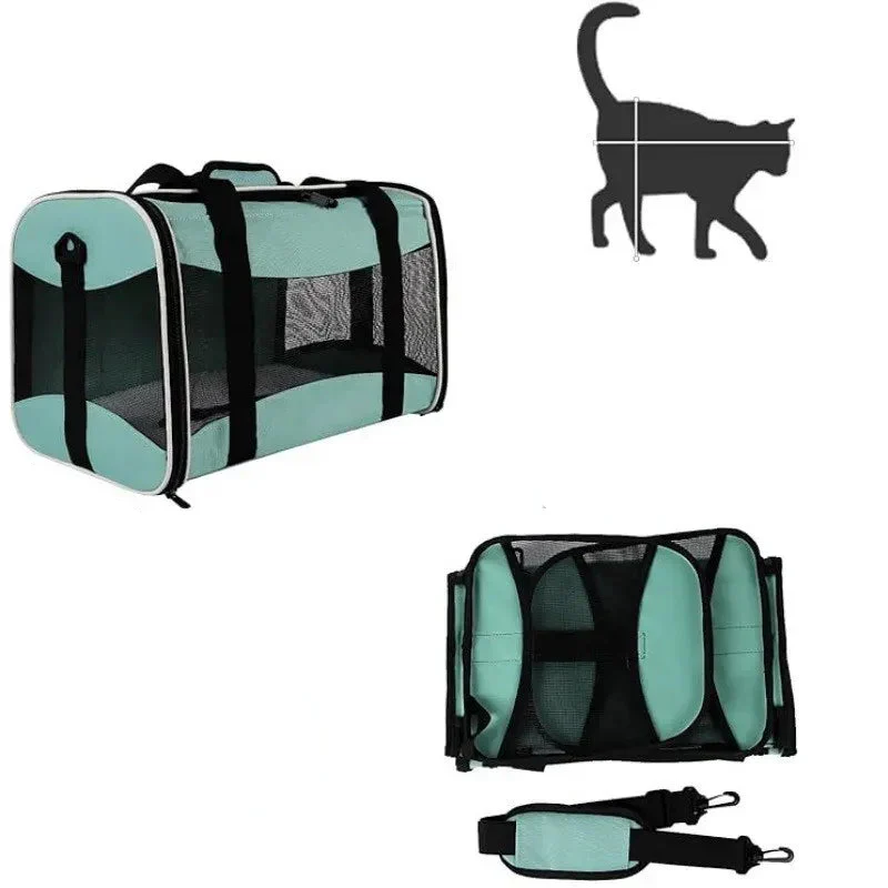 Sac Transport Pliable Chien Moyen Respirant