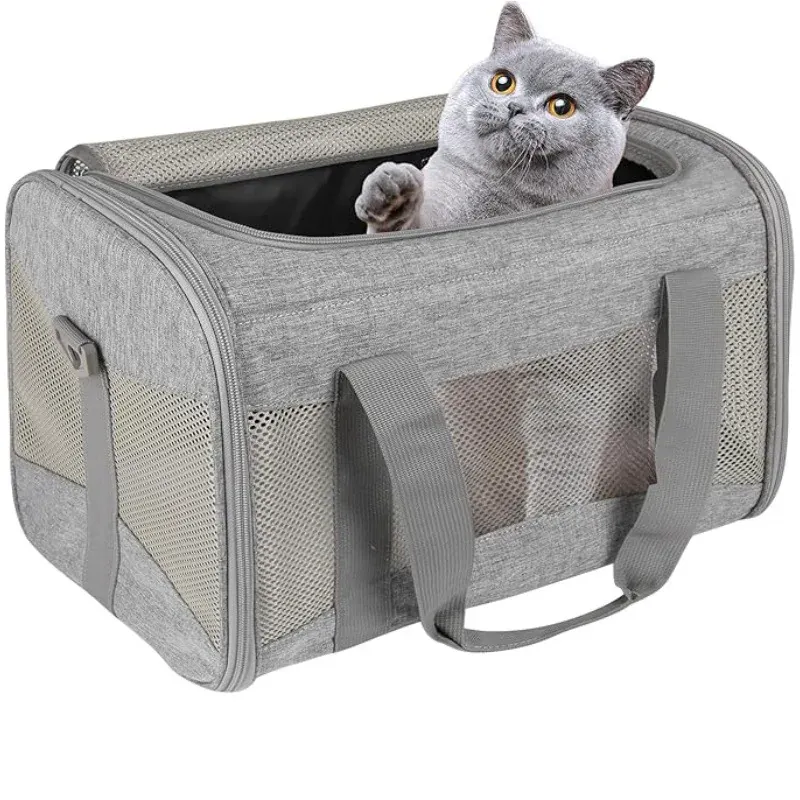 Sac Transport Pliable Chien Moyen Respirant