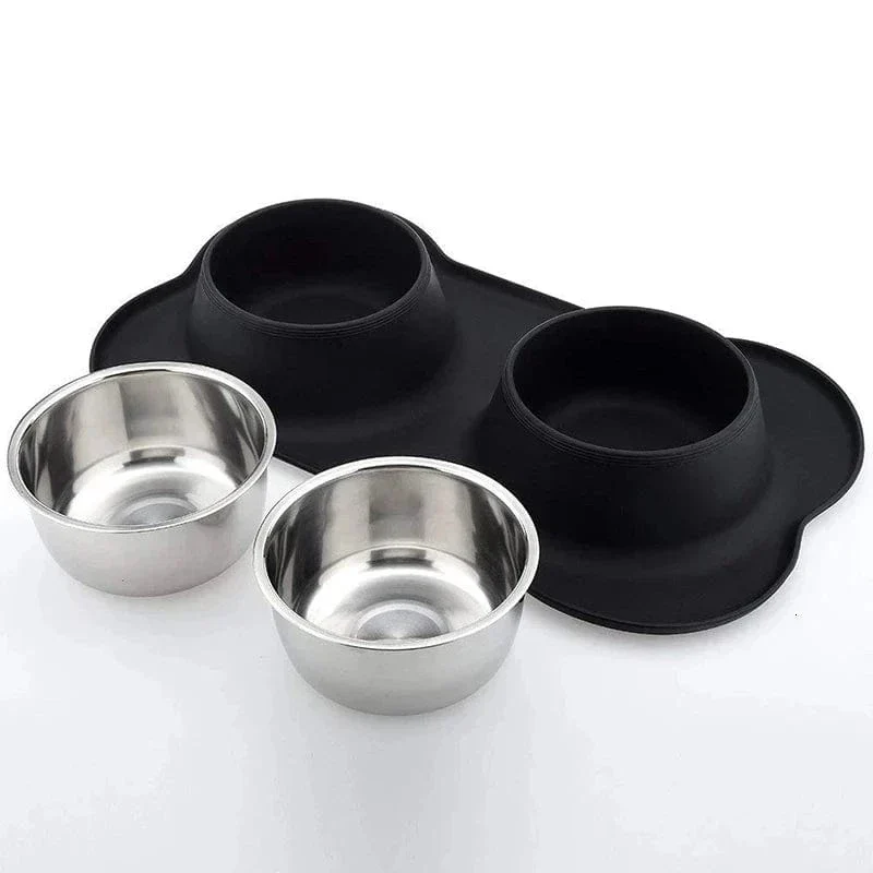 Gamelle Antidérapante Inox Silicone Chien