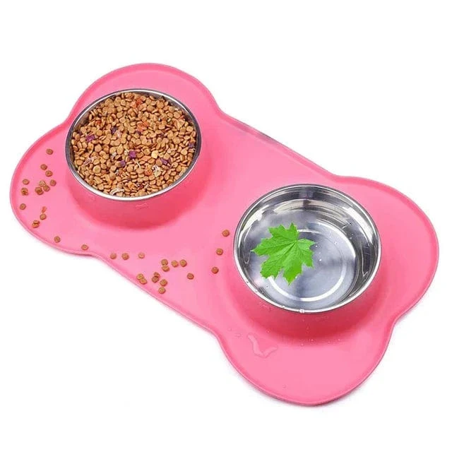 Gamelle Antidérapante Inox Silicone Chien