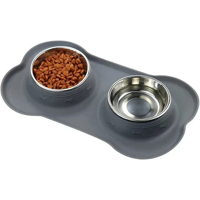 Gamelle Antidérapante Inox Silicone Chien
