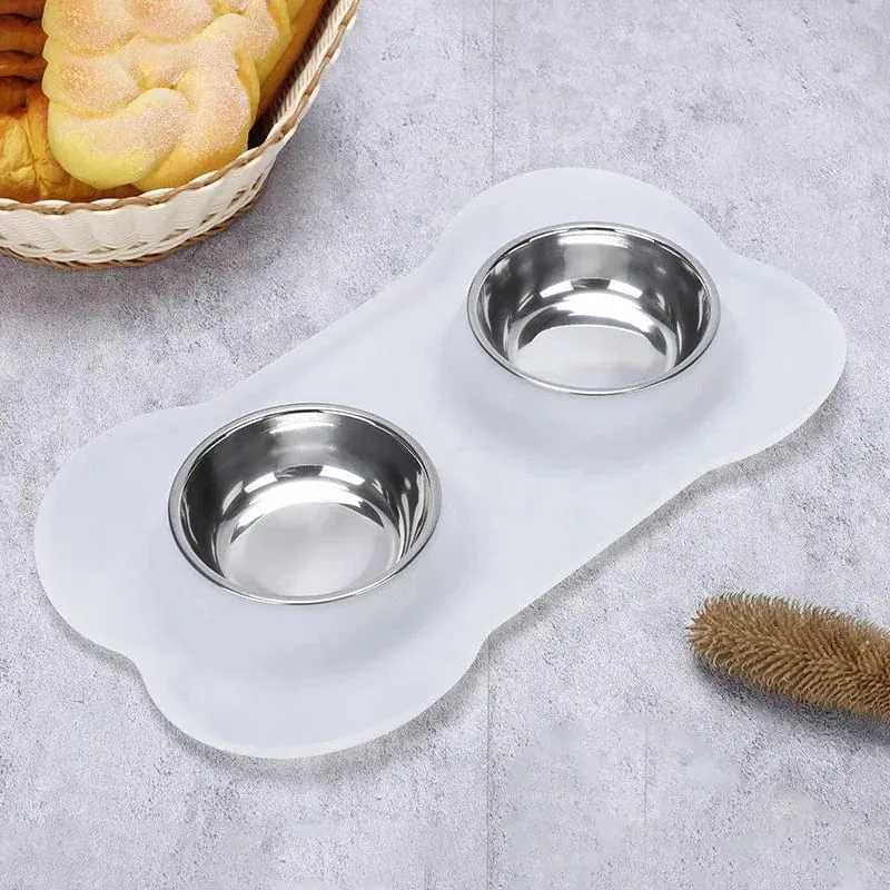 Gamelle Antidérapante Inox Silicone Chien