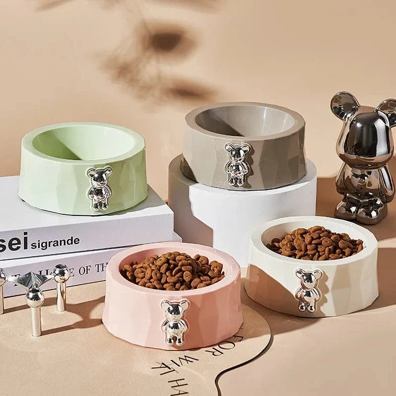 Gamelle Antidérapante Inox Design Ours Chien