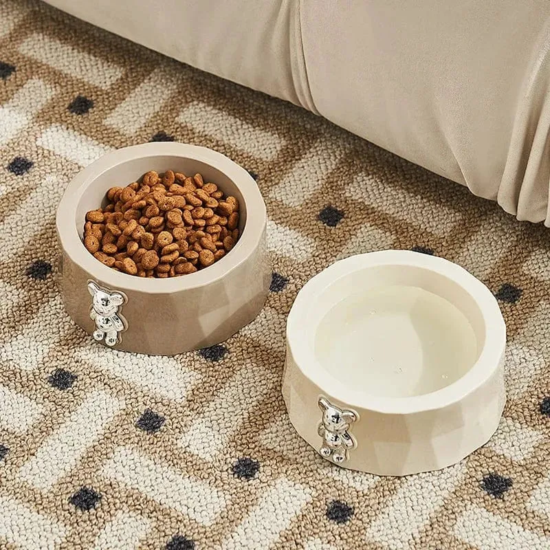 Gamelle Antidérapante Inox Design Ours Chien