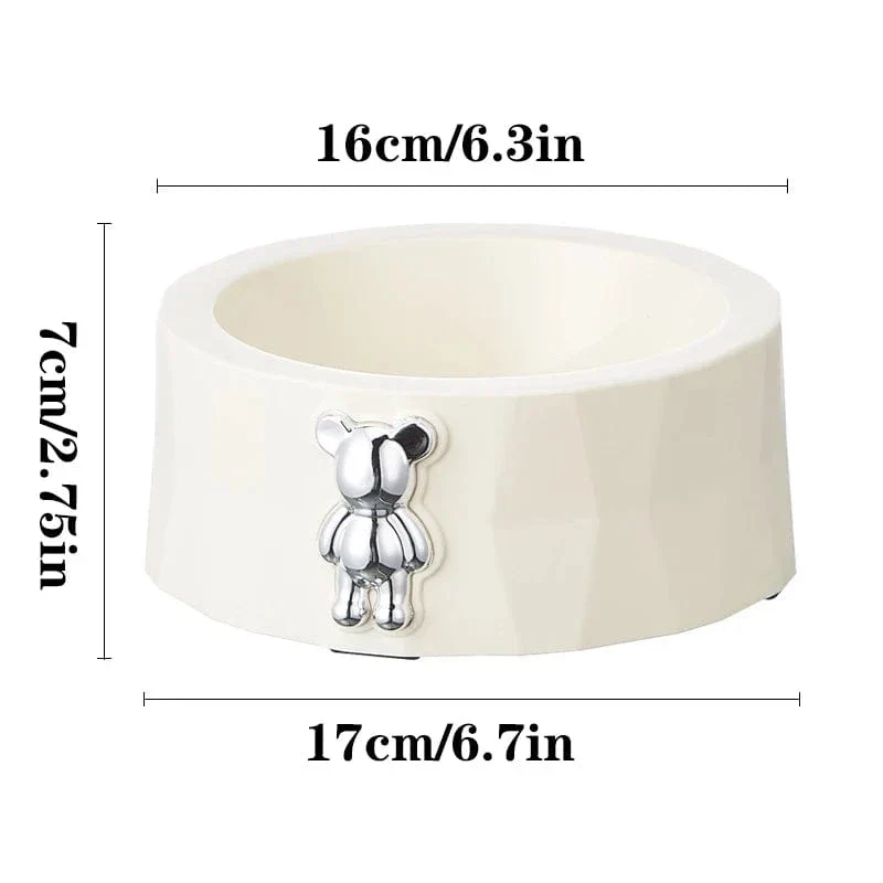 Gamelle Antidérapante Inox Design Ours Chien