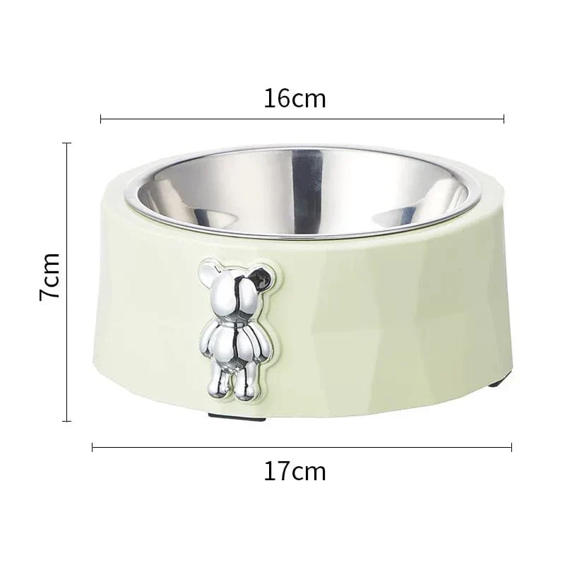 Gamelle Antidérapante Inox Design Ours Chien