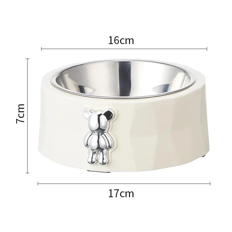 Gamelle Antidérapante Inox Design Ours Chien