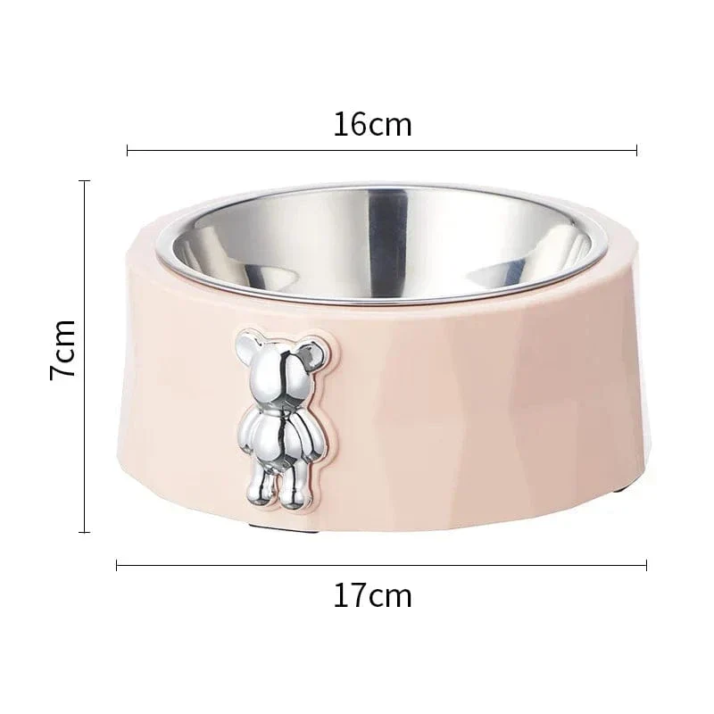 Gamelle Antidérapante Inox Design Ours Chien
