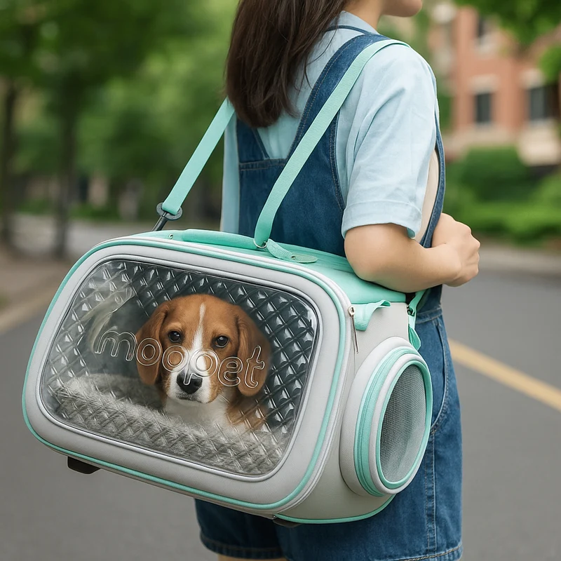 Caisse Transport Transparente Chien Respirante