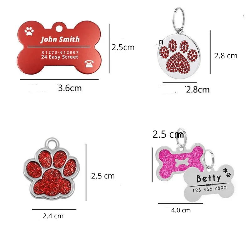 Médaille Inox Chien Personnalisable 21 Modèles