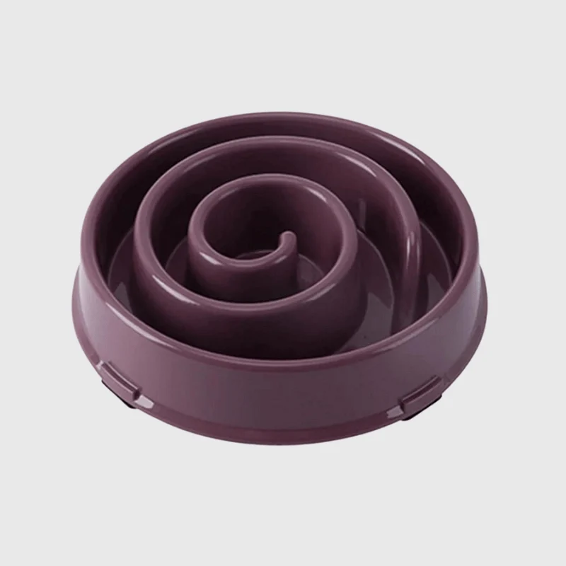Gamelle Anti-Glouton Spirale Chien Colorée