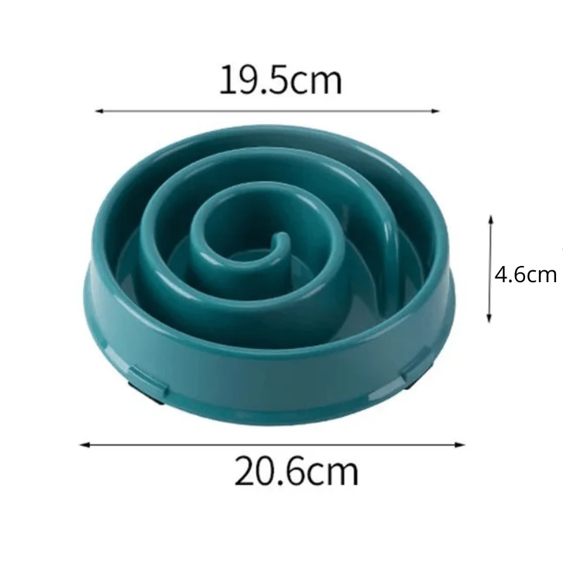 Gamelle Anti-Glouton Spirale Chien Colorée