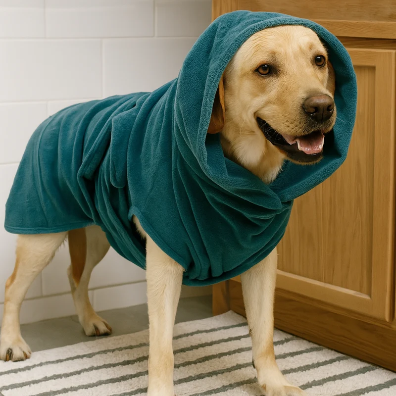 Peignoir Microfibre Absorbant Gros Chien