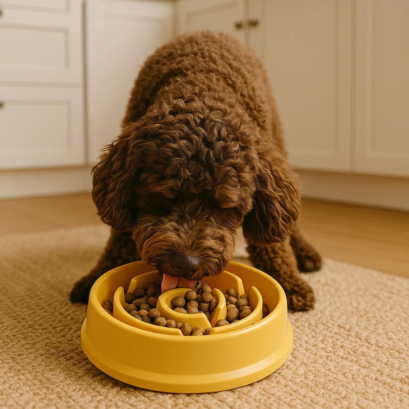 Gamelle Anti-Glouton Design Petit Chien