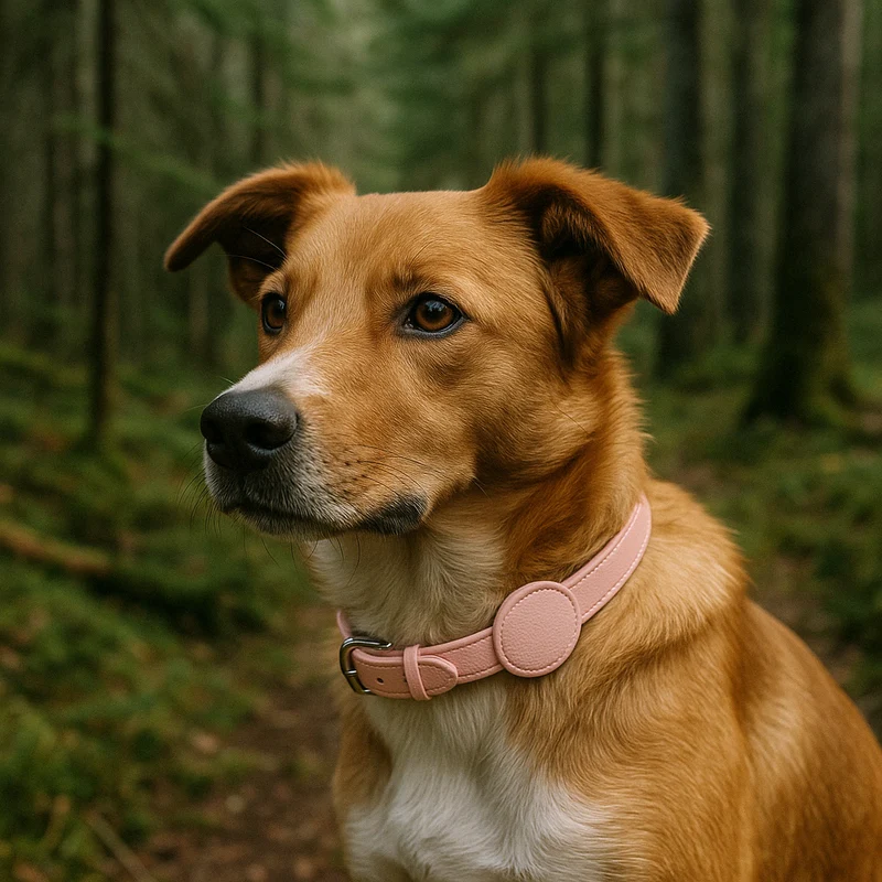 Collier Porte-Traceur GPS Nylon Chien Réglable