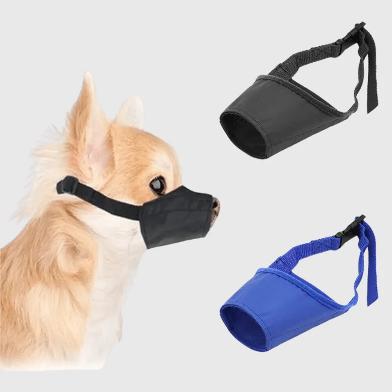 Muselière Nylon Réglable Sécurité Chien
