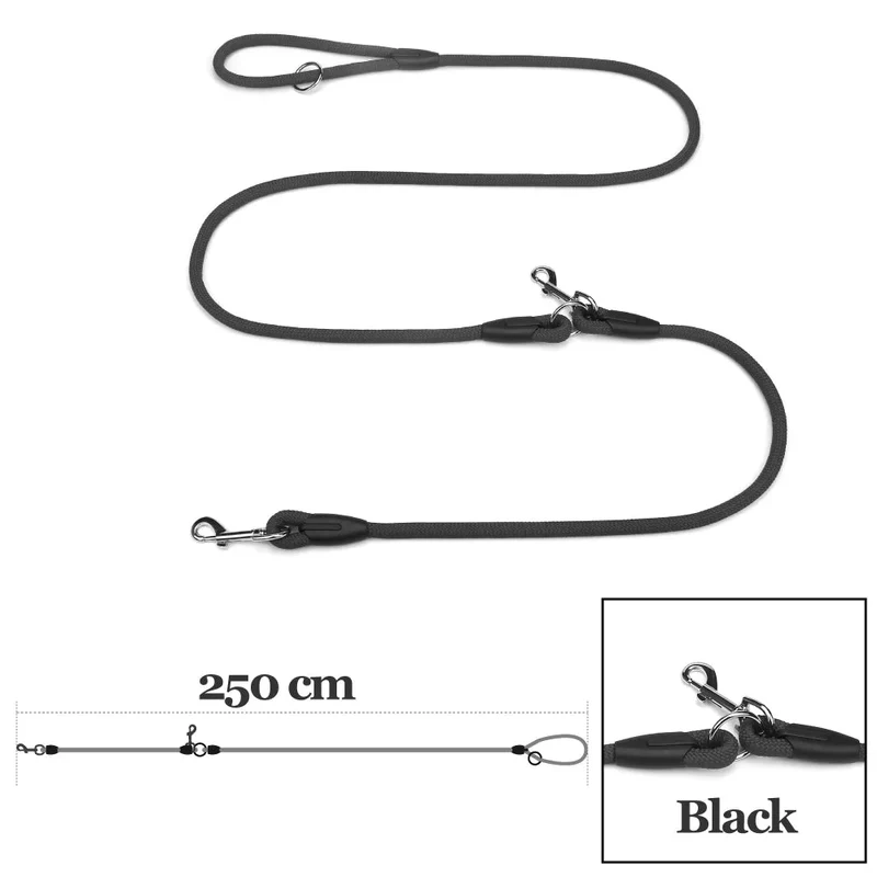 Laisse Nylon Résistante Gros Chien 250cm