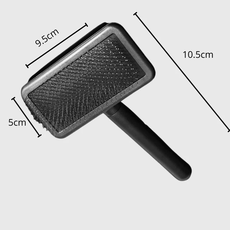 Brosse Poil Court Chien Ergonomique Vert