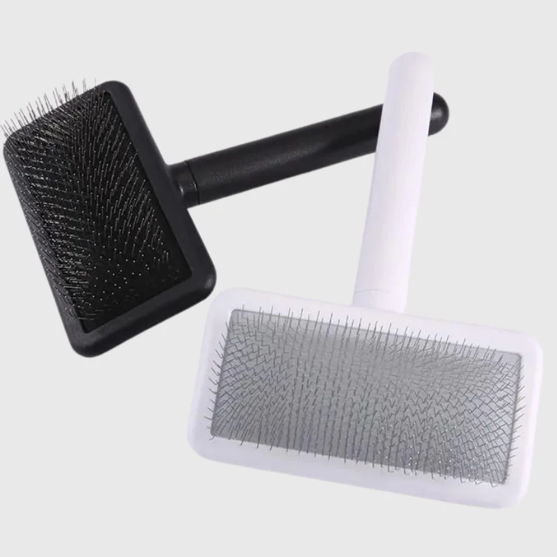 Brosse Poil Court Chien Ergonomique Vert