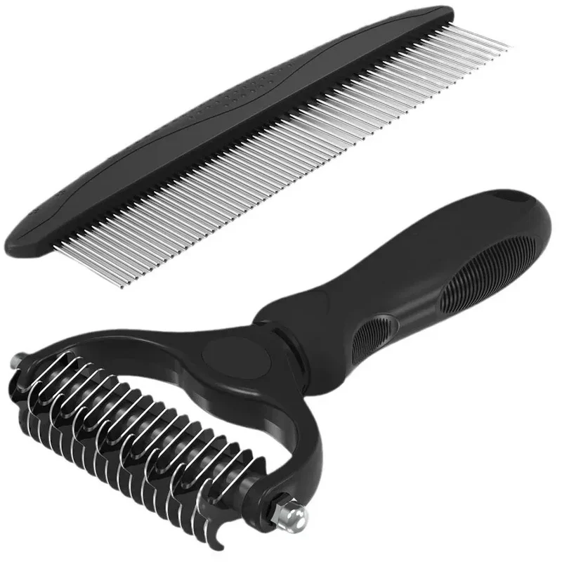 Brosse Toilettage 2-en-1 Poil Long Chien