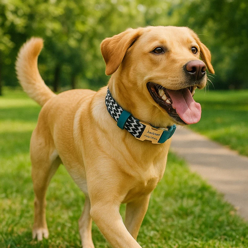 Collier Personnalisable Motif Vague Chien