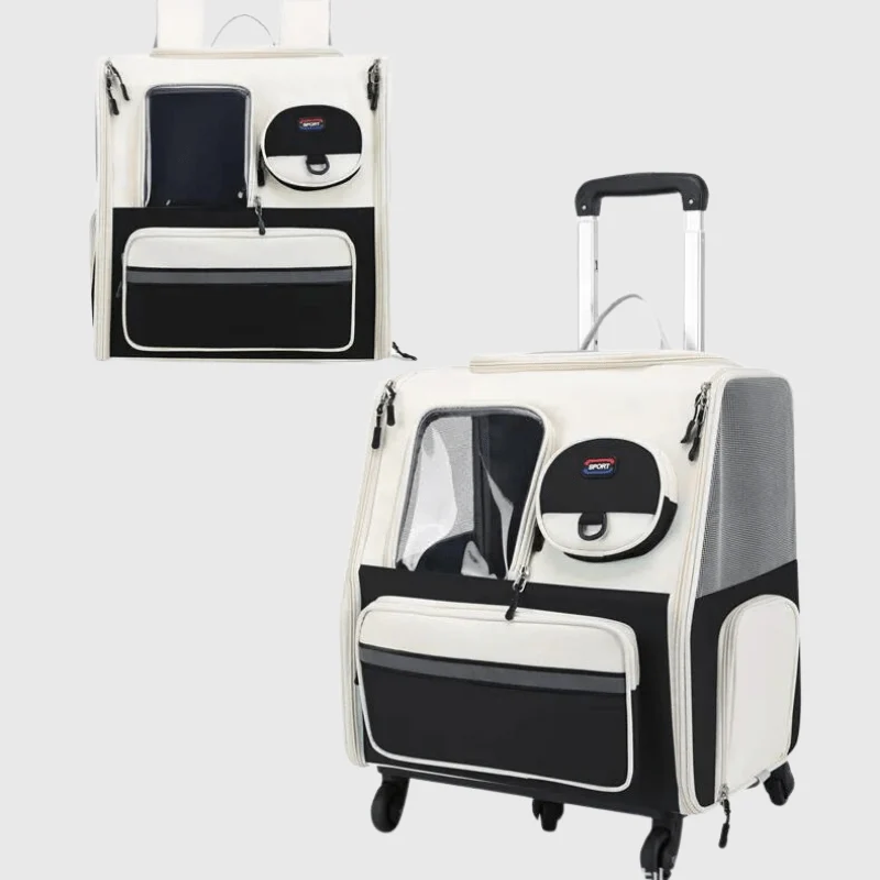 Caisse Transport Roulette Gros Chien Oxford
