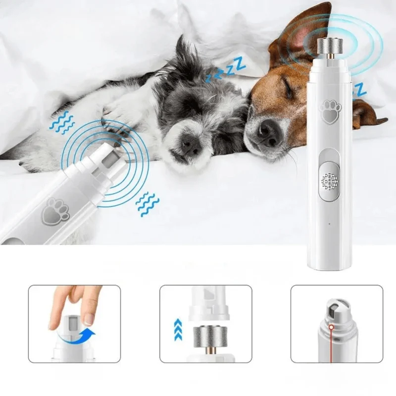 Lime Ongles Électrique USB Chien Silencieuse