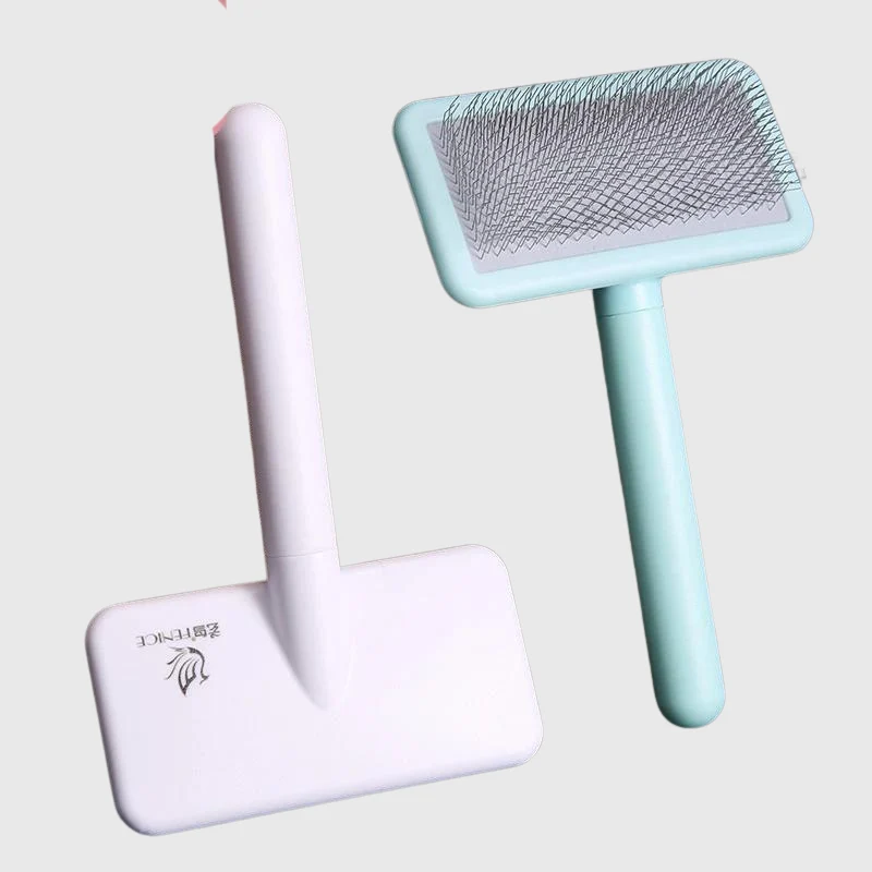 Brosse Toilettage Poil Court Chien Rose