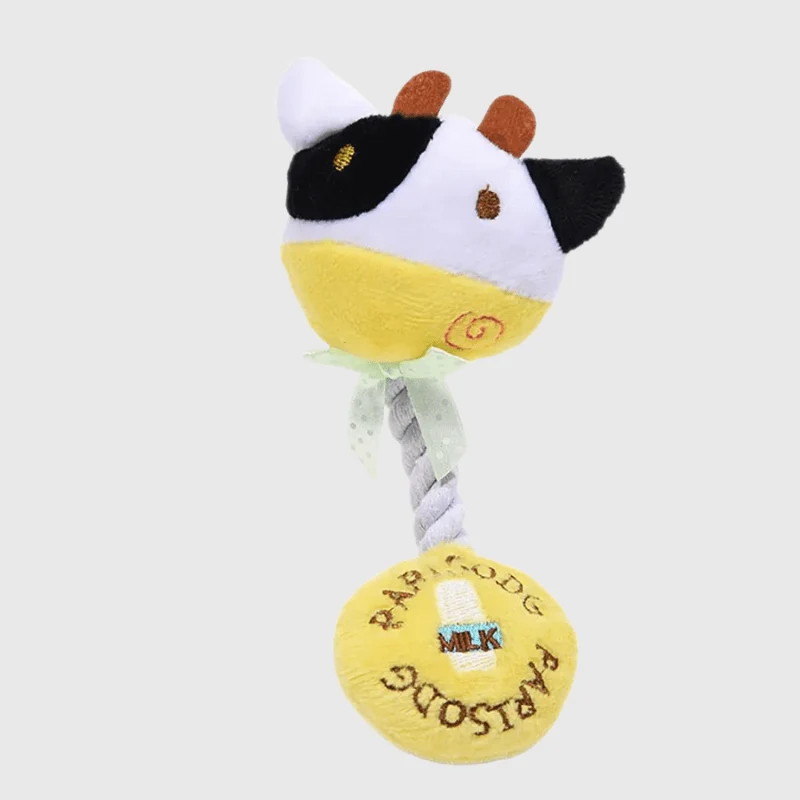 Peluche Vache Résistante Gros Chien 15cm