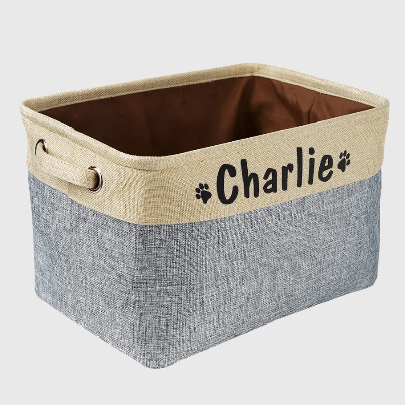 Boite Rangement Jouets Chien Tissu Personnalisée
