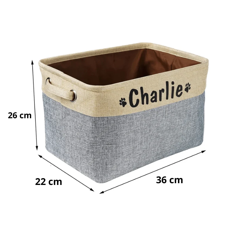 Boite Rangement Jouets Chien Tissu Personnalisée