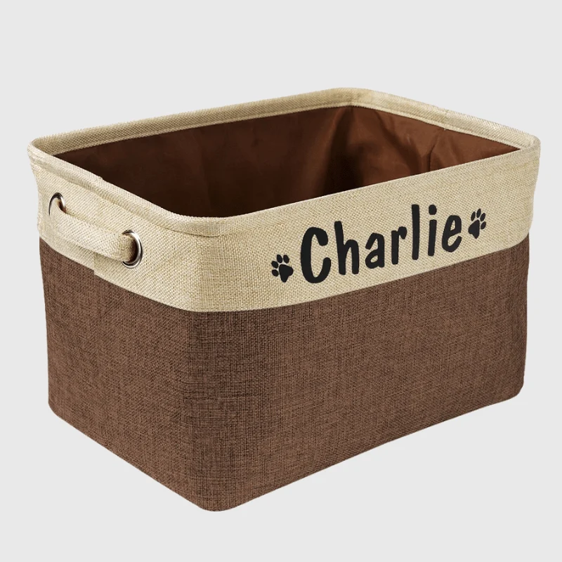 Boite Rangement Jouets Chien Tissu Personnalisée