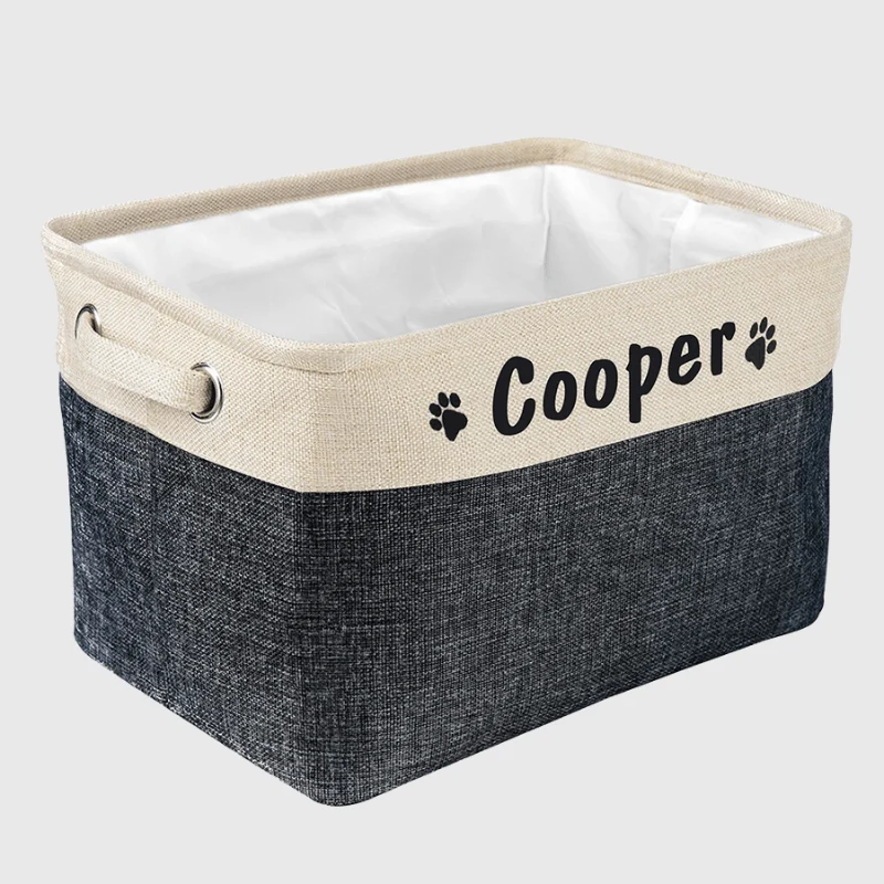 Boite Rangement Jouets Chien Tissu Personnalisée