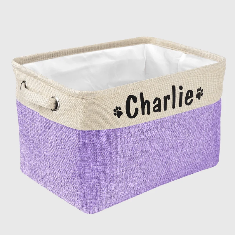 Boite Rangement Jouets Chien Tissu Personnalisée