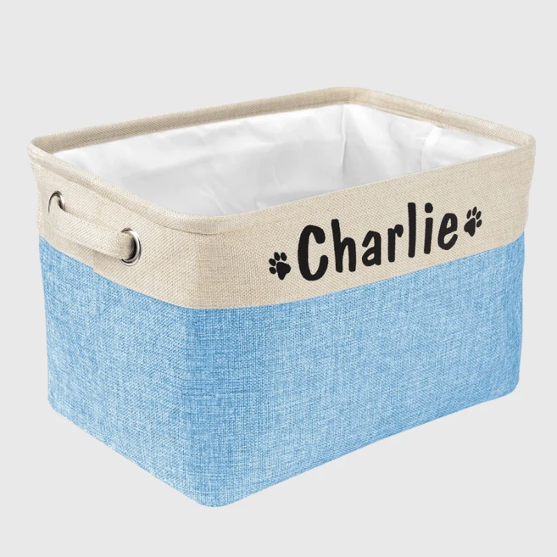 Boite Rangement Jouets Chien Tissu Personnalisée