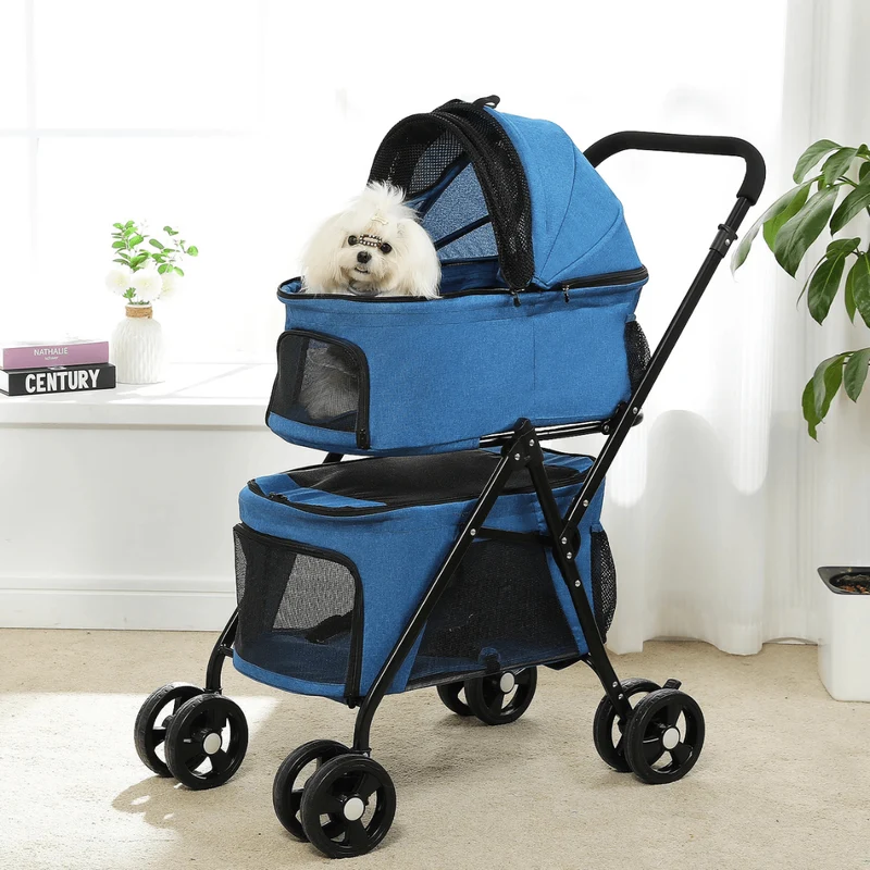 Poussette Pliable Gros Chien Confort Sécurité