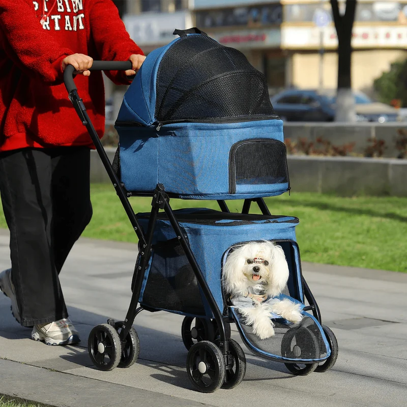 Poussette Pliable Gros Chien Confort Sécurité