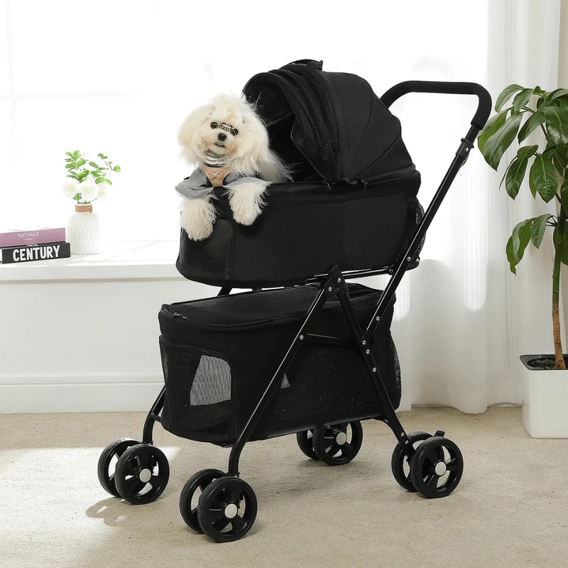 Poussette Pliable Gros Chien Confort Sécurité