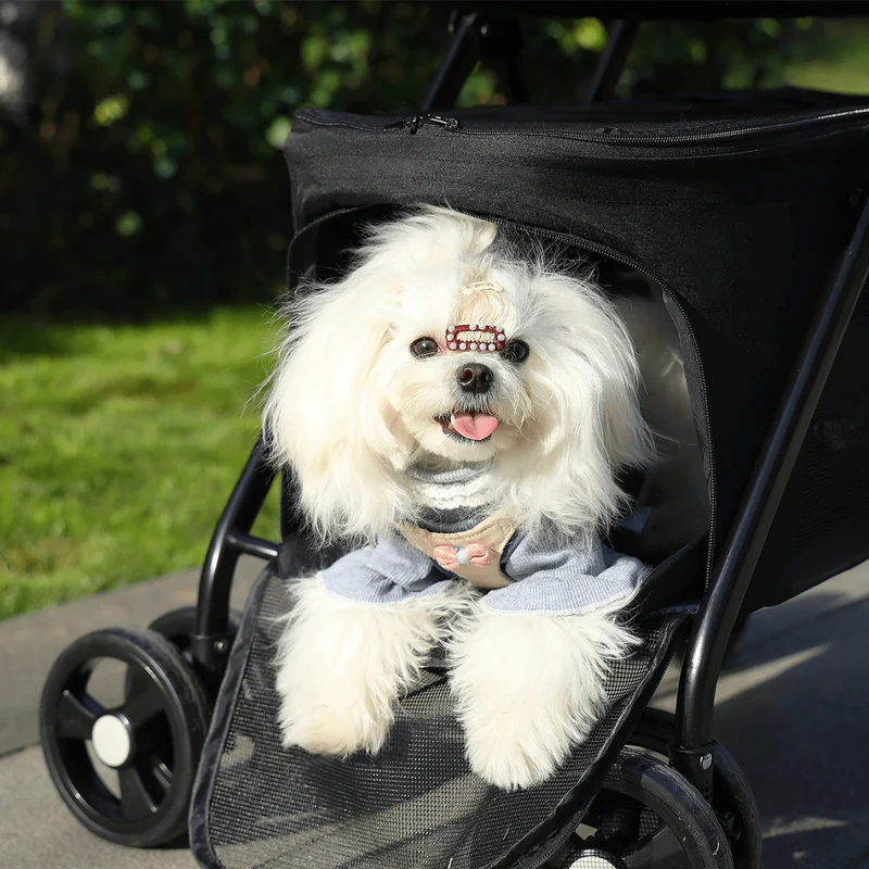 Poussette Pliable Gros Chien Confort Sécurité