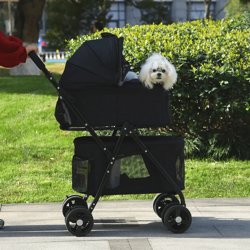 Poussette Pliable Gros Chien Confort Sécurité