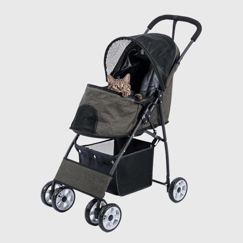 Poussette Pliable Gros Chien Confort Sécurité