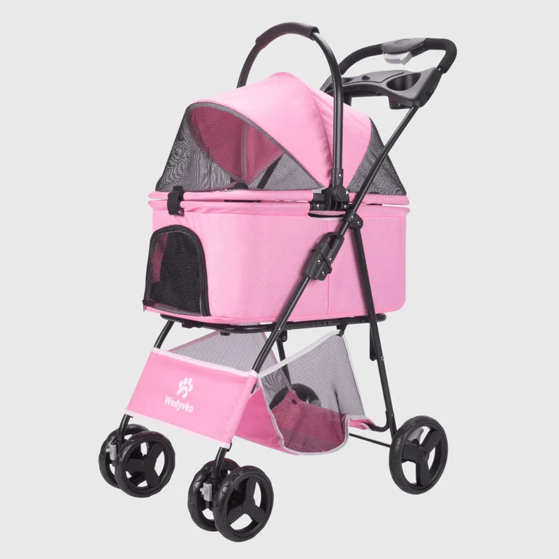 Poussette Pliable Chien Confort Anti-UV